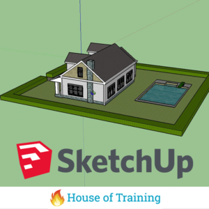 Leer werken met SketchUp Make en het maken van 3D-objecten in deze cursus 3D-tekenen
