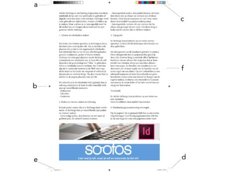 indesign voorbeeld drukken