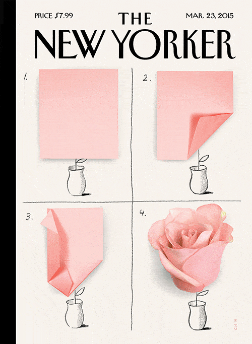 Cover New Yorker: lekker wegdromen
