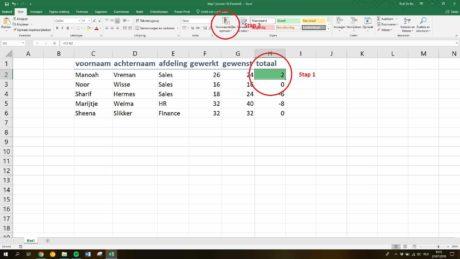 Macro maken in Excel: Stap 3