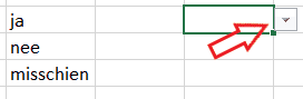 Zie stap 6 in het maken van je drop down menu in Excel