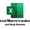 Excel macro’s maken!