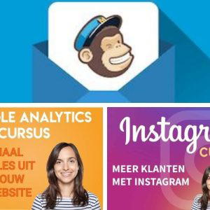 Cursuspakket Google Analytics, MailChimp en Instagram marketing