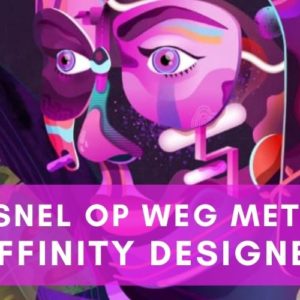 In deze online cursus leer je alle belangrijke vector-tekentechnieken zodat je snel aan de slag kunt met affinity designer.