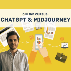 Cursusafbeelding online cursus Chatgpt en Midjourney door Paul Bakker op Soofos